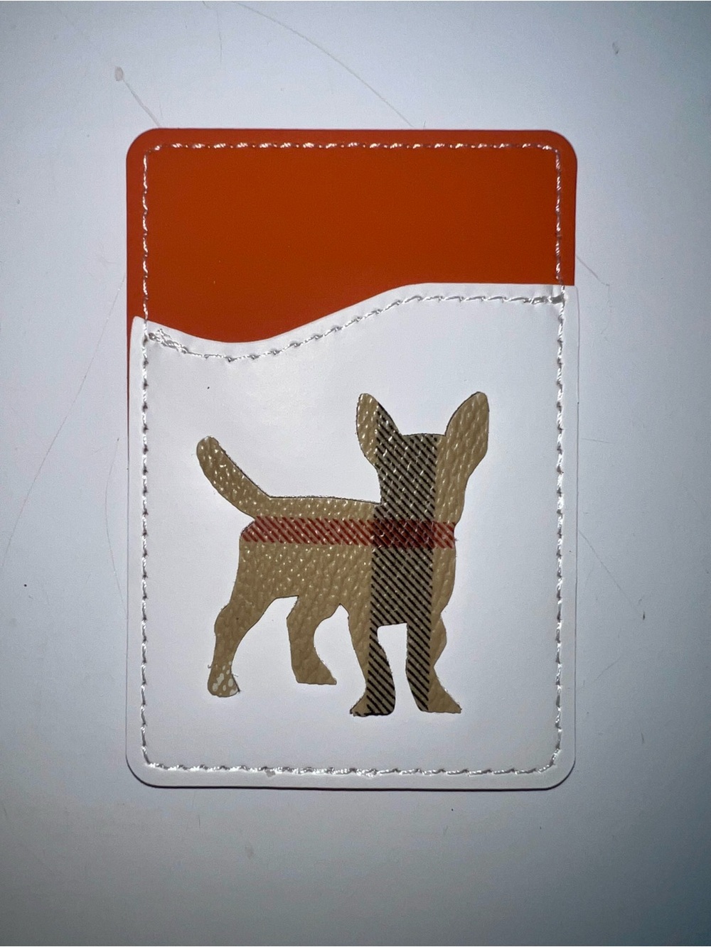 Upclycled Burberry Dog Phone Wallet